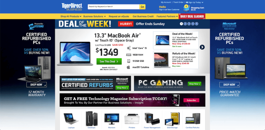 TigerDirect Laptops edited