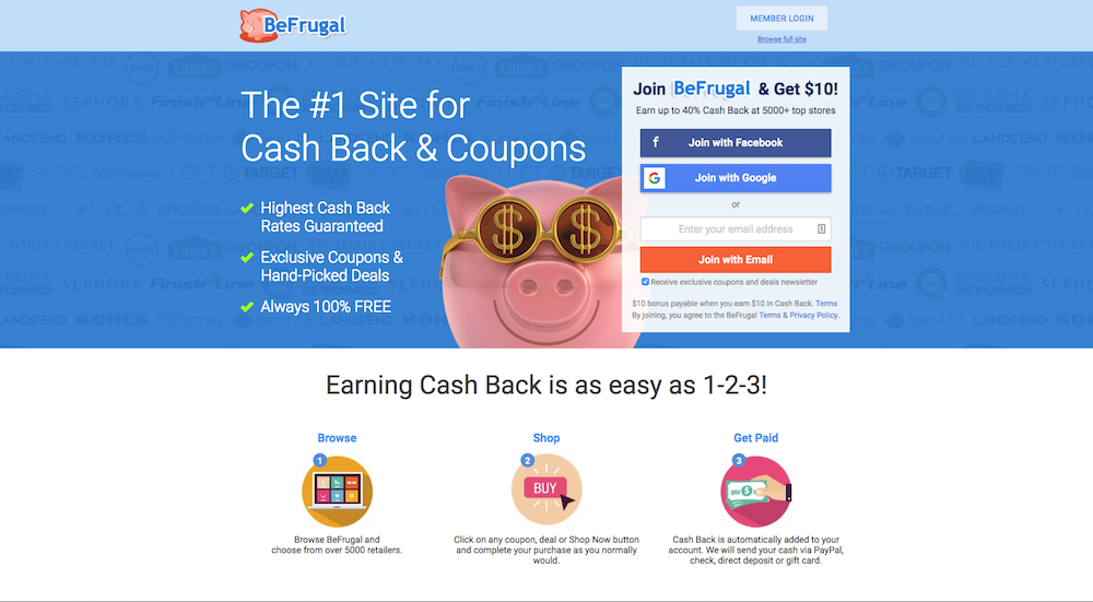 cashback befrugal