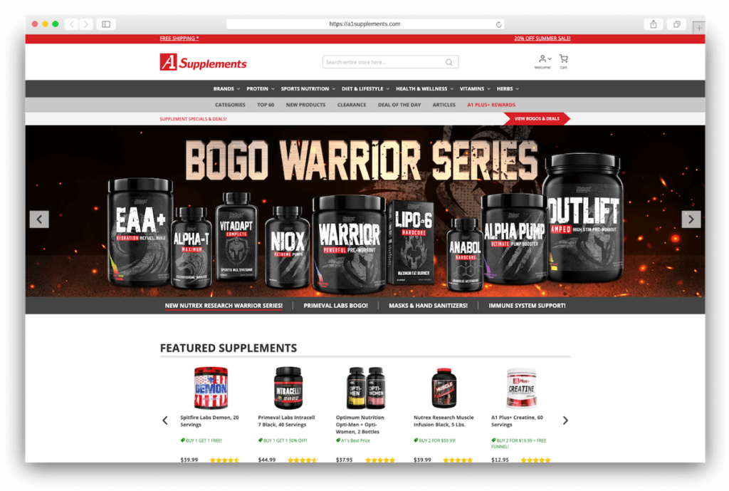 20% Off A1 Supplements Coupons & Coupon Codes - February 2022