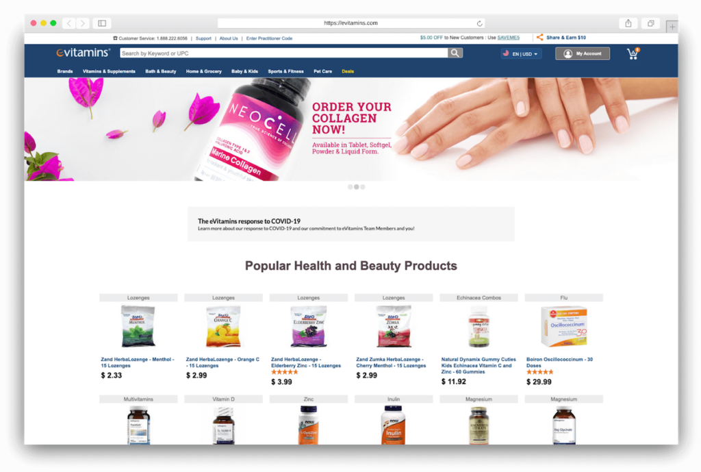 Supplements evitamins.com