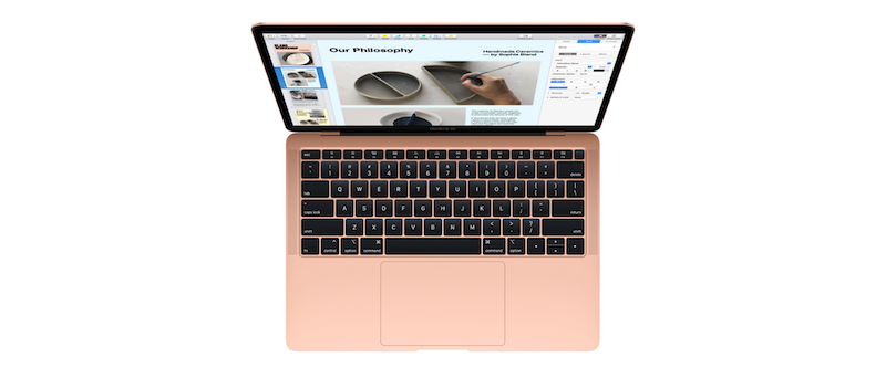 MacBook Air topdown