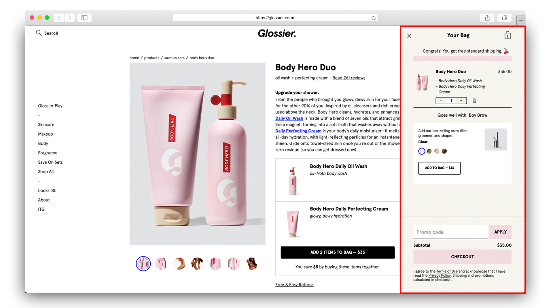 Get International Shipping From Glossier to ANY Country