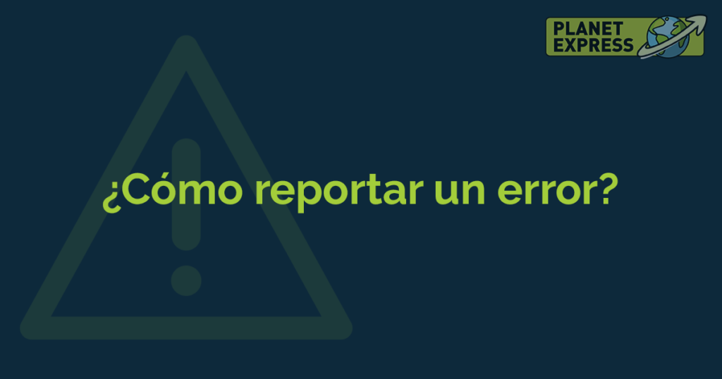 ESP how to report an error