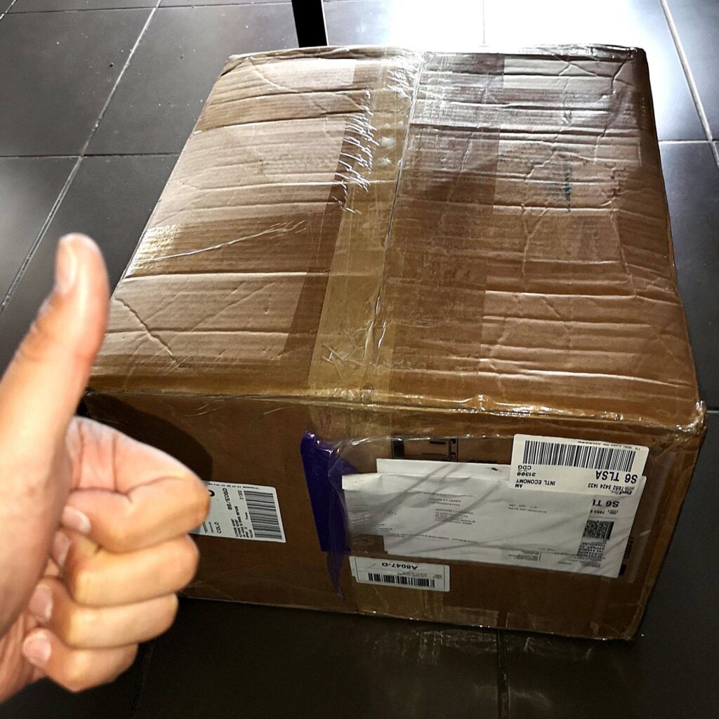 package from customer