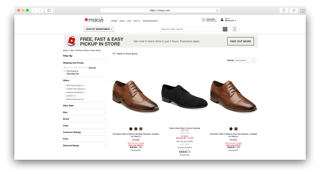 Calvin klein store dress shoes macys