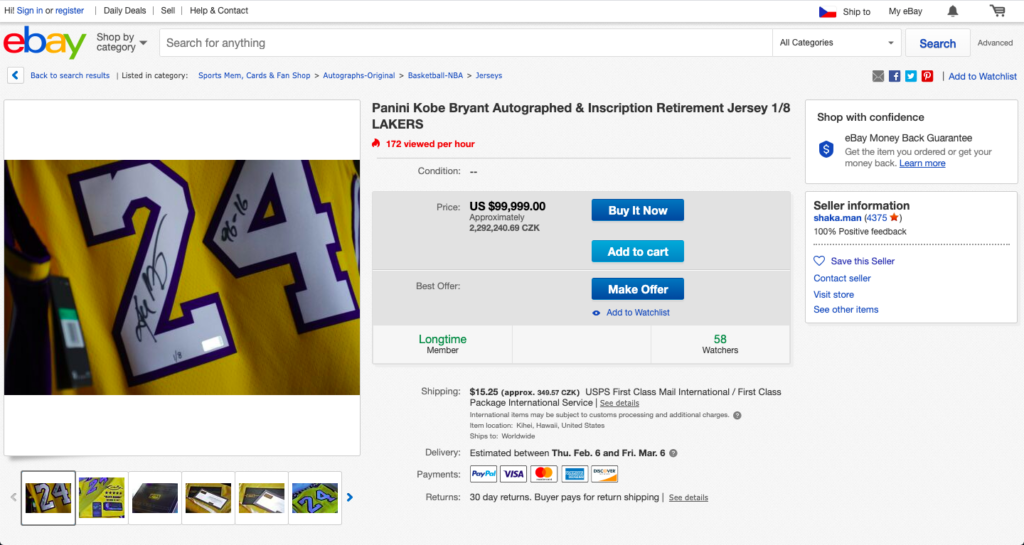 where can i buy a kobe bryant jersey