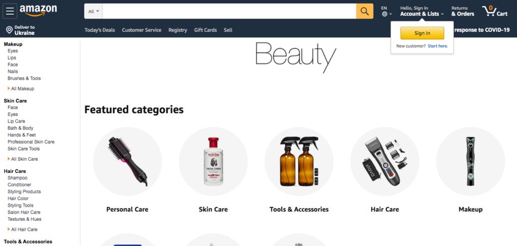 Косметика и макияж с Amazon