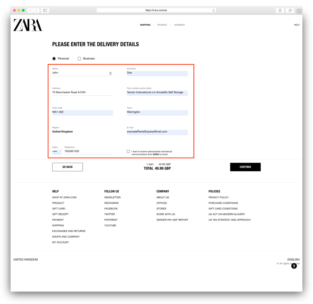 How Long Is Shipping For Zara at Brant Jernigan blog