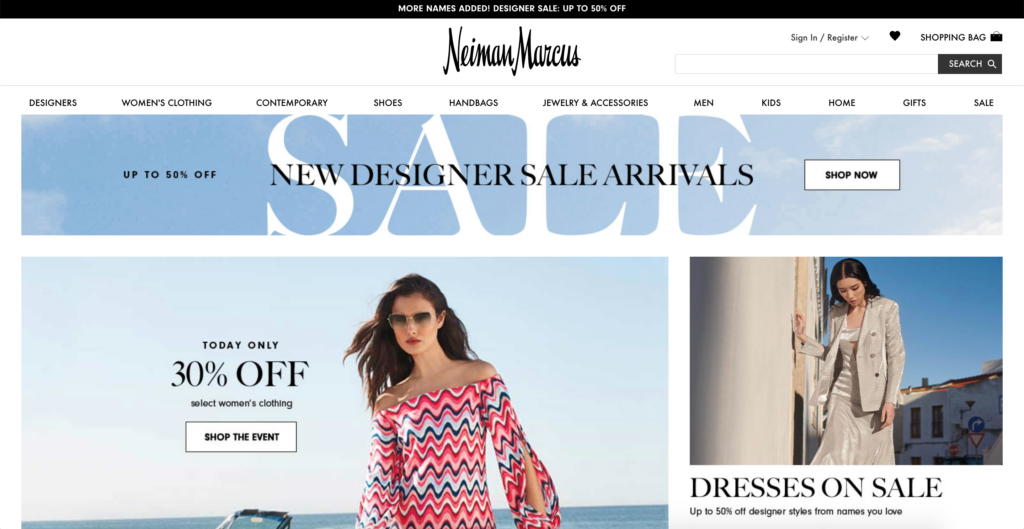 Neiman Marcus official website