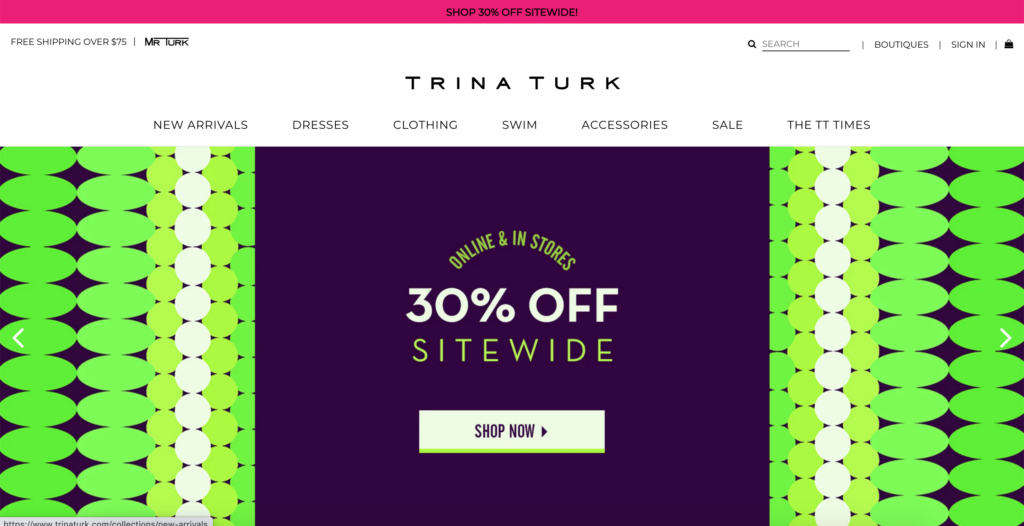 Trina Turk official website