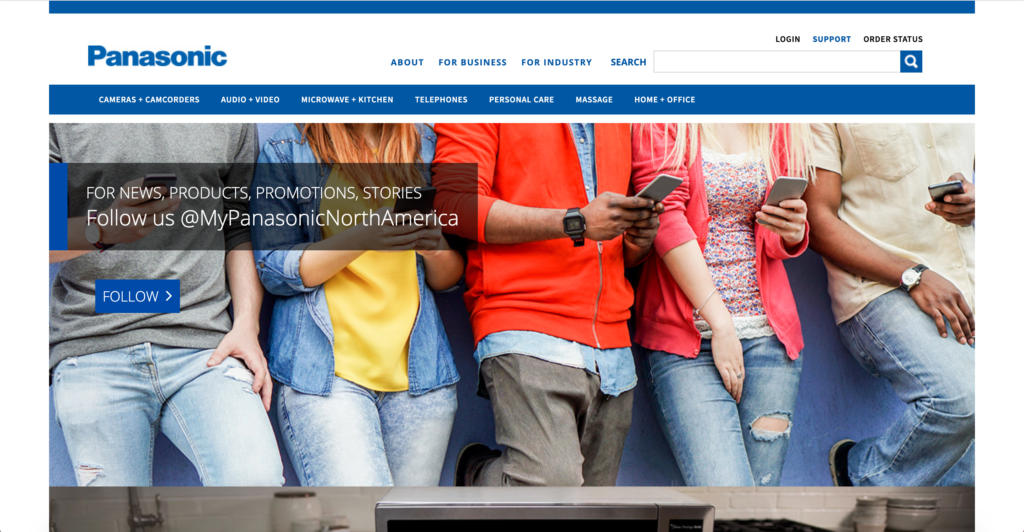 Panasonic official website