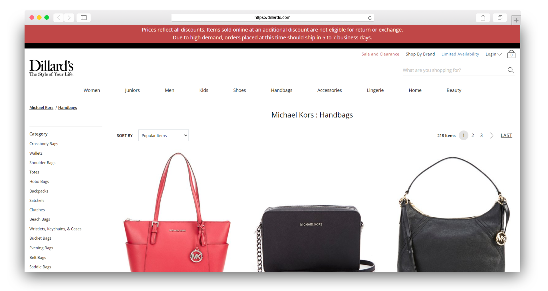 Shop Michael Kors Handbags From The USA Here Is Why