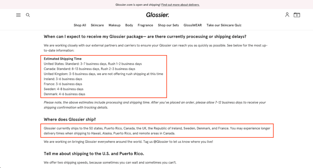 Shop & Ship Glossier To Australia From The USA – Here Is How